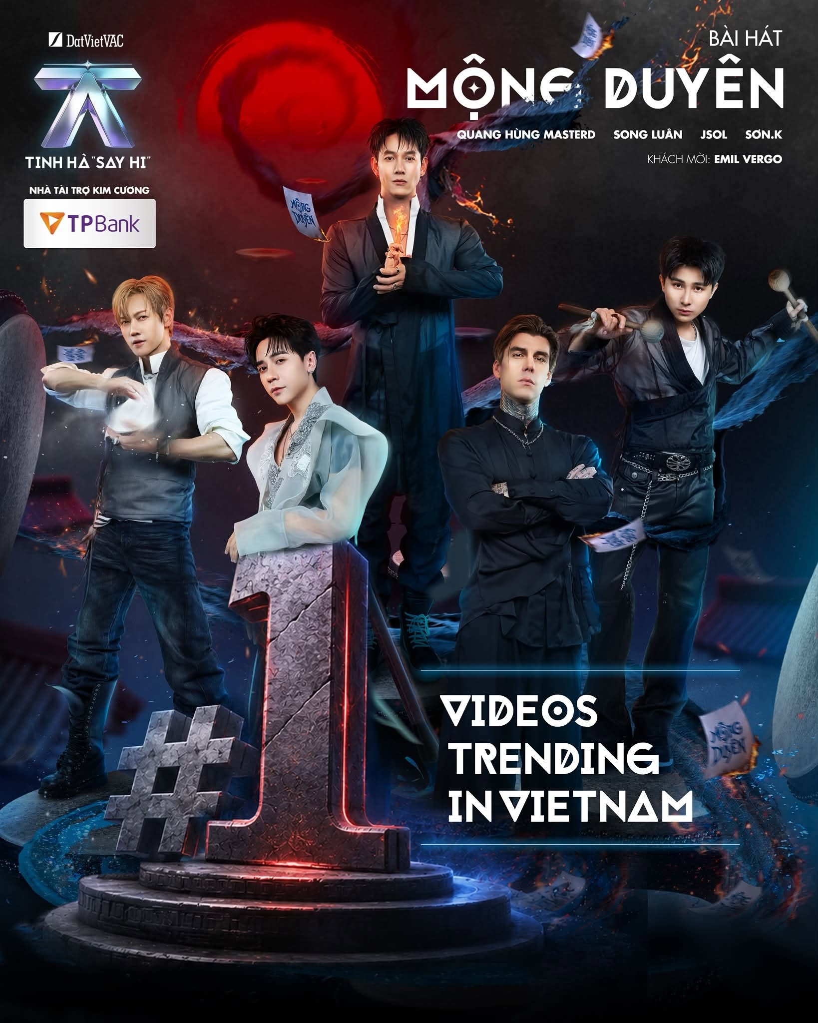 Top 1 iTunes, Top 1 Trending, phủ sóng YouTube Charts: Livestage 2 'Tinh hà 'Say Hi' tạo cú hích nhạc số
