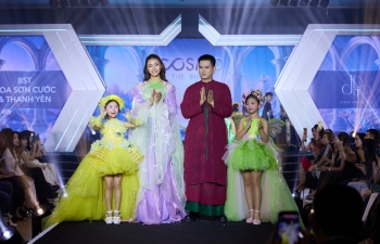 Ngọc Châu, Bùi Xuân Hạnh, Hoàng Nhung đồ bộ sàn diễn 'Twinkle Garden': Màn kết hợp bùng nổ cùng dàn mẫu nhí tại 'Cosmo The Show 2026'