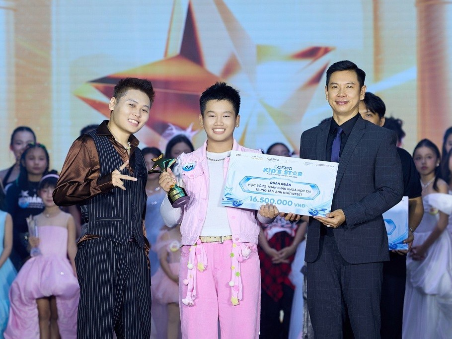 Hà Kim Long và Isabella Galliano xuất sắc giành Quán quân 'Cosmo Kid's Star - Ngôi sao hoàn vũ nhí 2026'