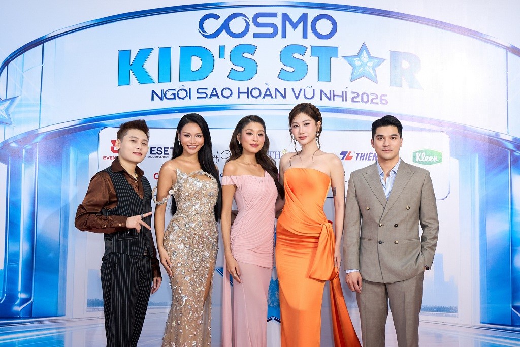 Hà Kim Long và Isabella Galliano xuất sắc giành Quán quân 'Cosmo Kid's Star - Ngôi sao hoàn vũ nhí 2026'