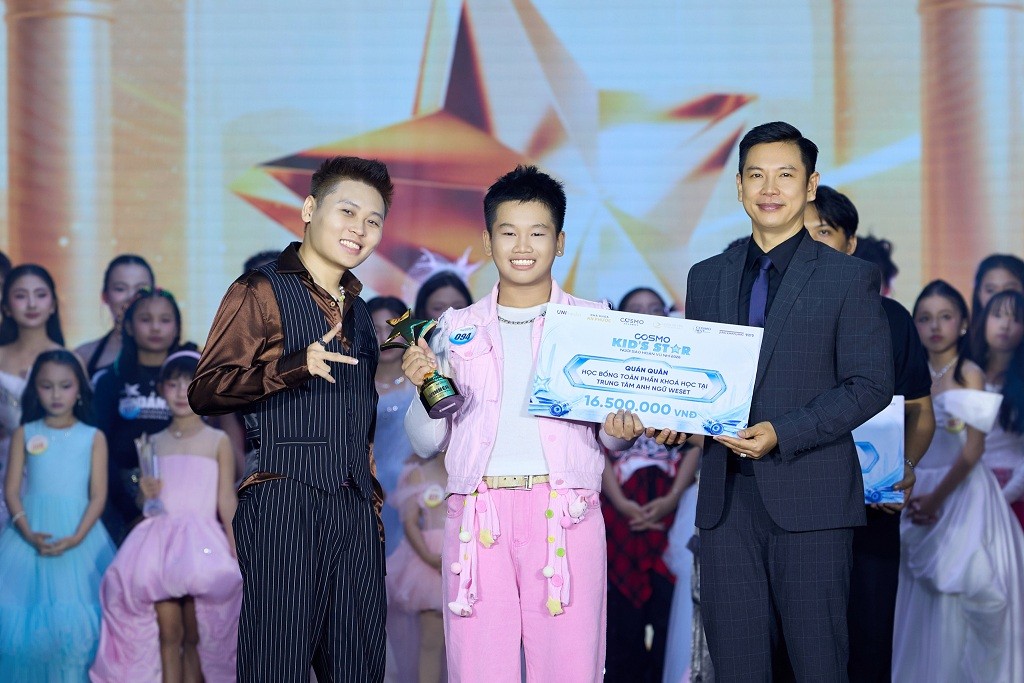 Hà Kim Long và Isabella Galliano xuất sắc giành Quán quân 'Cosmo Kid's Star - Ngôi sao hoàn vũ nhí 2026'