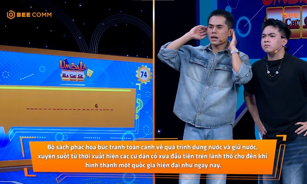 Ben Hoàng Quân và Ngô Giang bứt phá phút cuối, giành 50 triệu đồng tại 'Úm ba la ra chữ gì?'