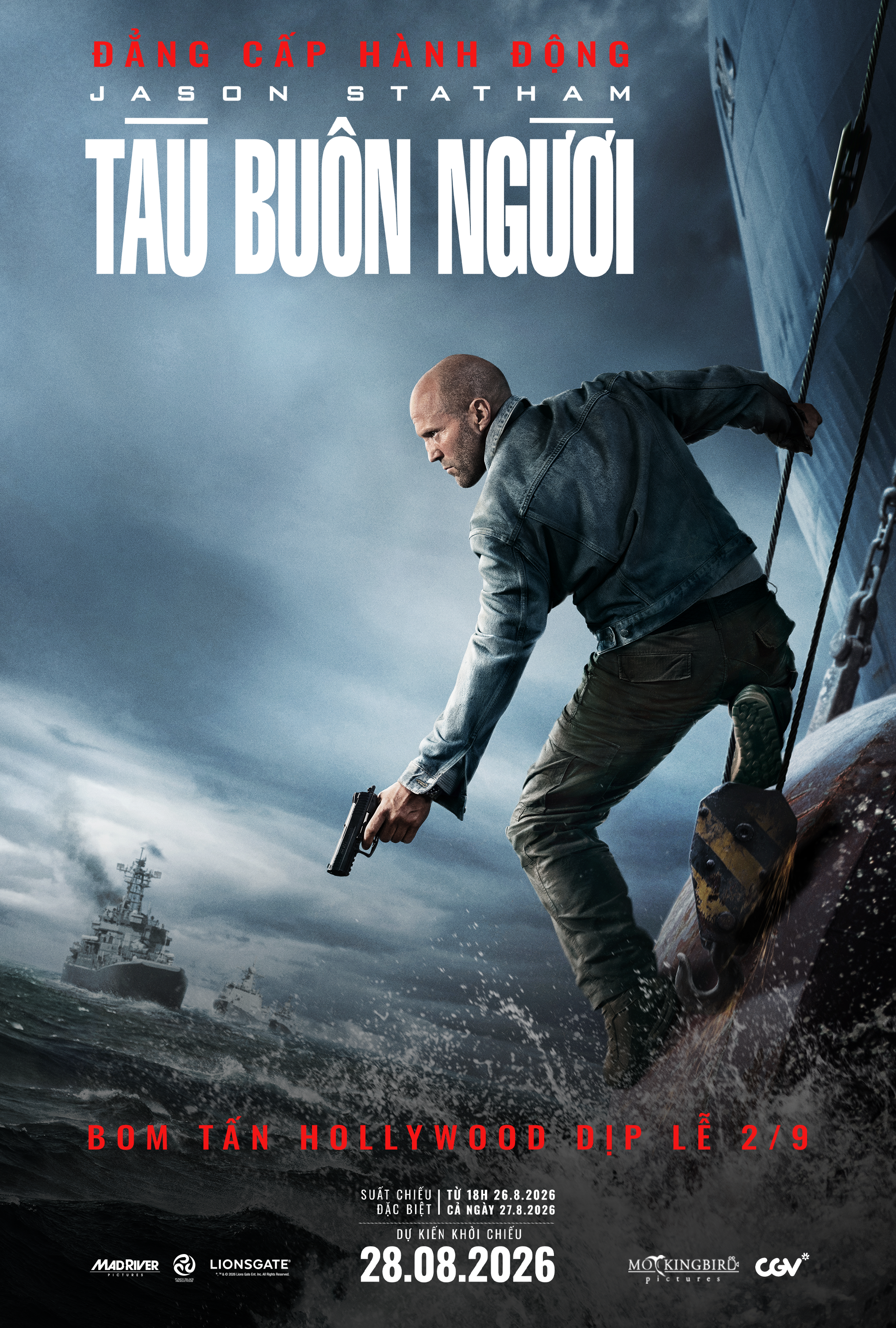 Siêu sao hành động Jason Statham tái xuất với siêu phẩm mới, 'đạp gió rẽ sóng' màn ảnh dịp lễ 2/9