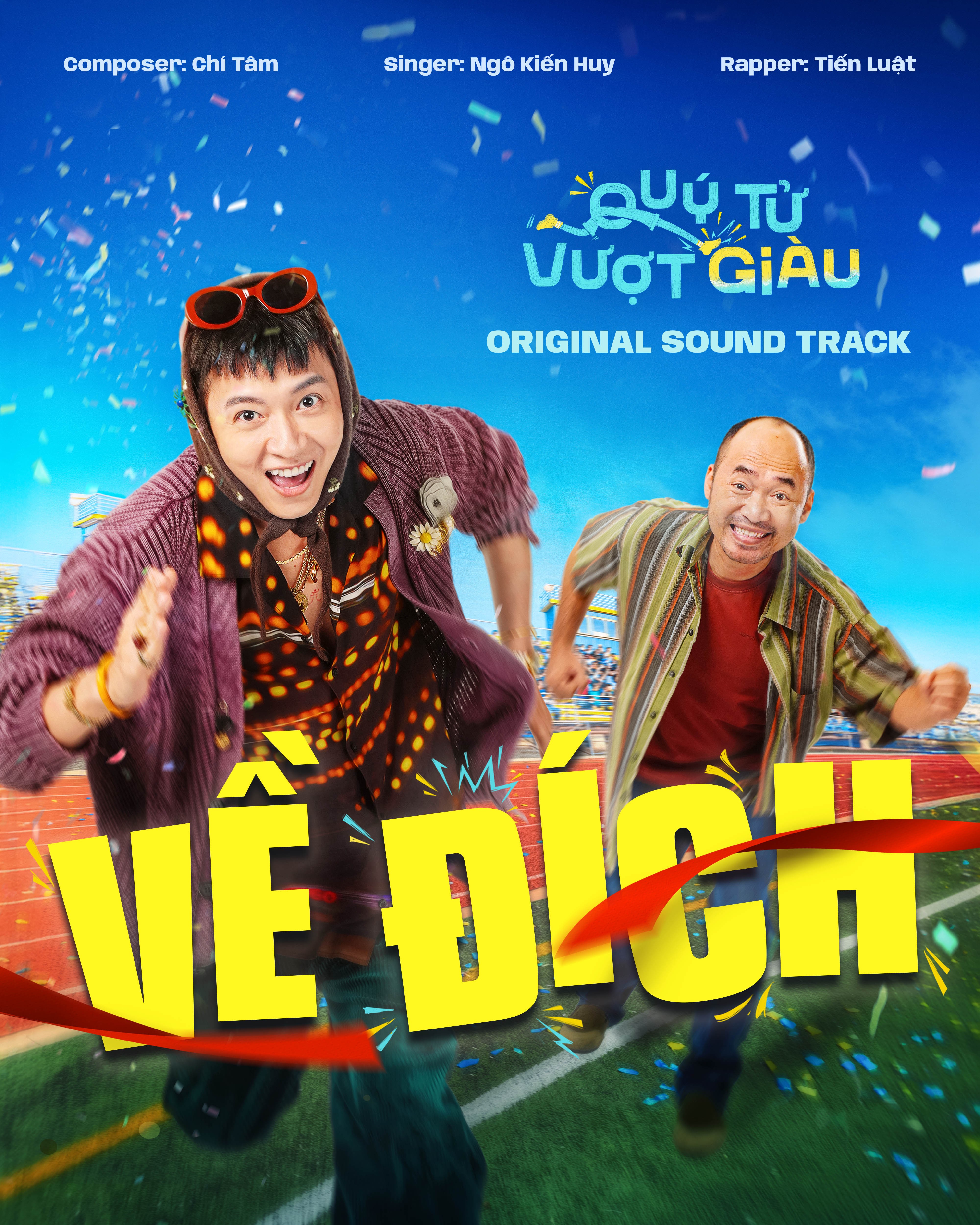 Trước thềm ra mắt phim, 'Quý tử vượt giàu' tung nhạc phim vui nhộn của Ngô Kiến Huy - Tiến Luật song ca, Chí Tâm sáng tác