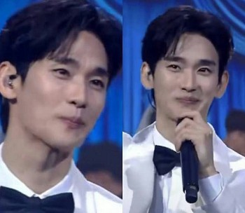 Kim Soo Hyun đẹp như hoàng tử trong lần đầu lộ diện truyền thông