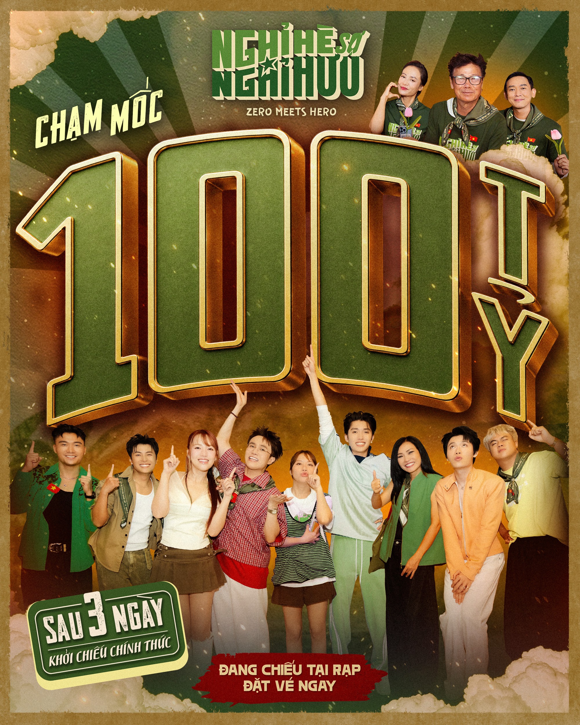 Cán mốc 100 tỷ đồng sau 4 ngày khởi chiếu chính thức, 'Nghỉ hè sợ nghỉ hưu' tiếp tục chinh phục hàng triệu khán giả