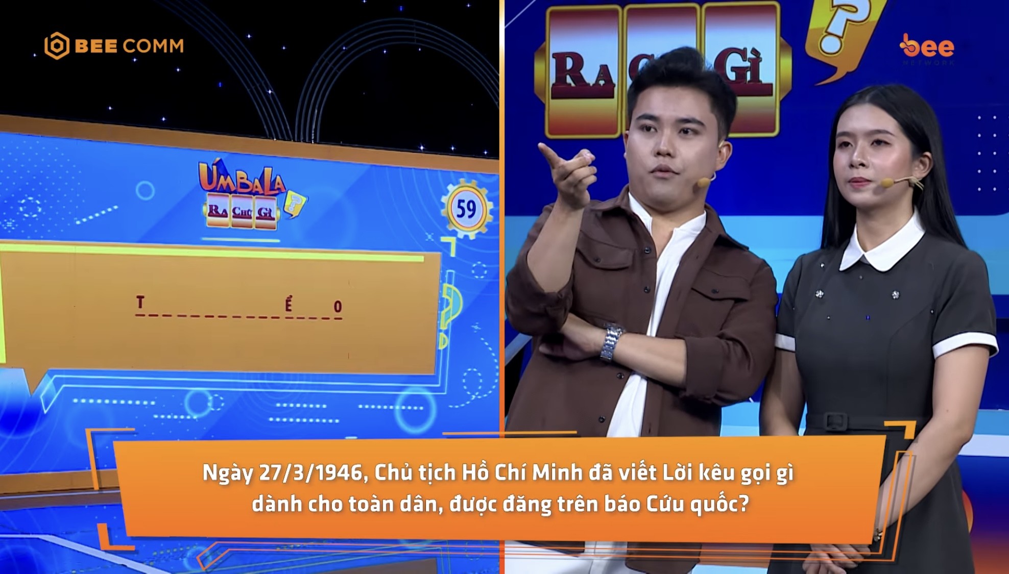 Diễn viên 'Nghỉ hè sợ nghỉ hưu' gặp khó ở 'Úm ba la ra chữ gì?', 50 triệu đồng thuộc về đội đối thủ