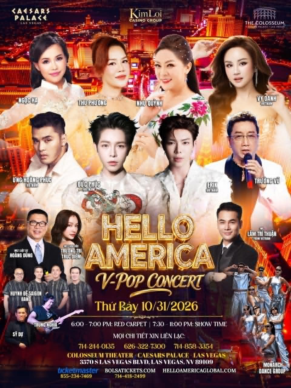 Nhiều thế hệ ngôi sao hội tụ tại 'Hello America Concert 2026'
