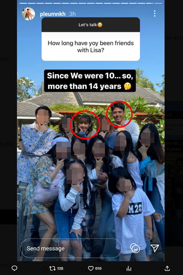 Lisa (BlackPink) bị bắt gặp thân mật với nam thần Thái Lan, làm dấy lên tin đồn hẹn hò