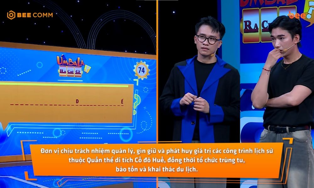 Nam diễn viên 'Một thời ta đã yêu' xin lỗi đàn chị Tam Triều Dâng ngay trên sóng 'Úm ba la ra chữ gì?'