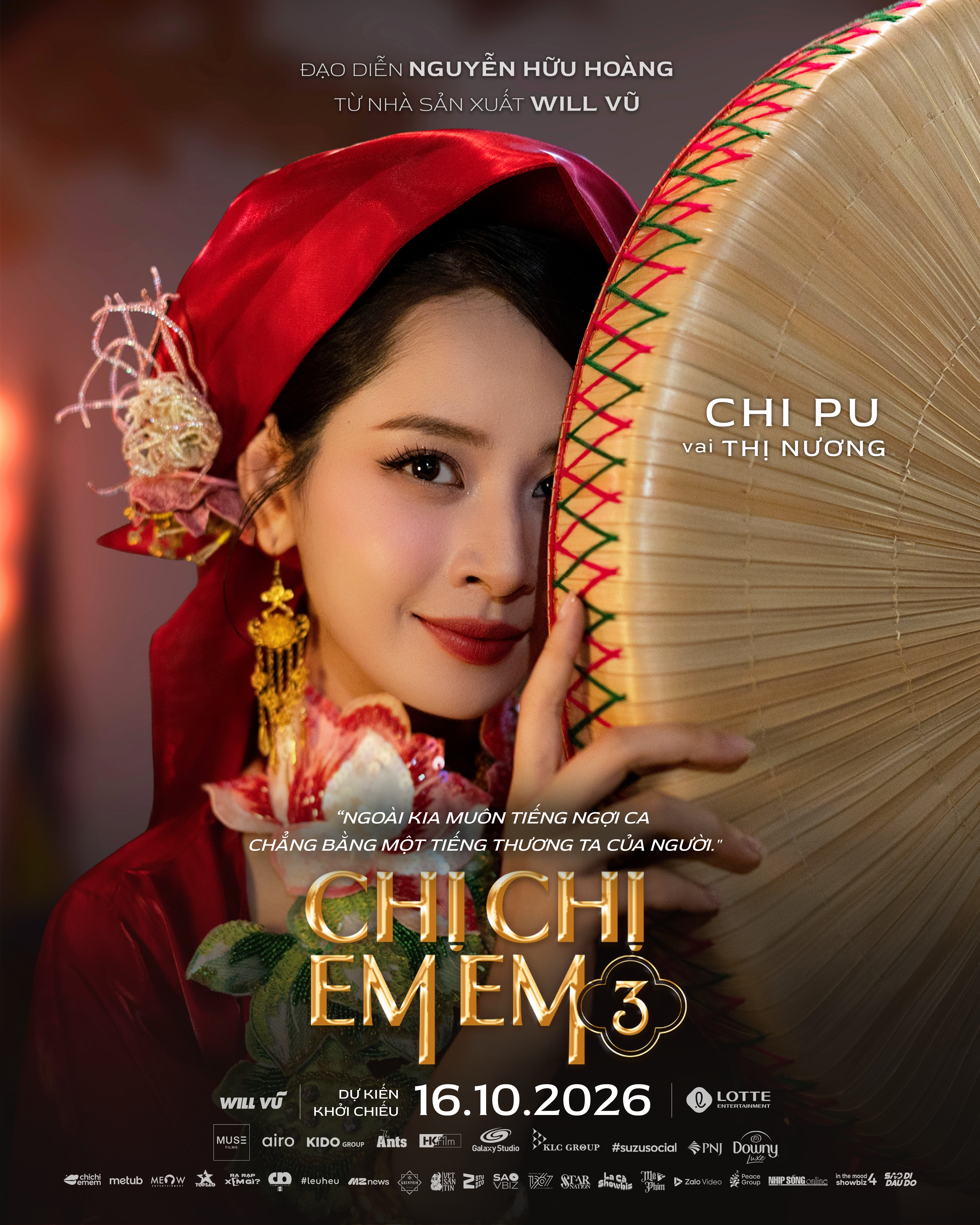 Chi Pu vào vai liền chị hát quan họ trong phim điện ảnh 'Chị chị em em 3'