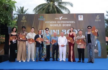 Ca sĩ Nguyên Vũ, Nam vương Đạt Kyo hết mình tiếp sức cho các thí sinh quốc tế ở vòng chung kết 'Miss & Mister Fitness Supermodel World 2026'