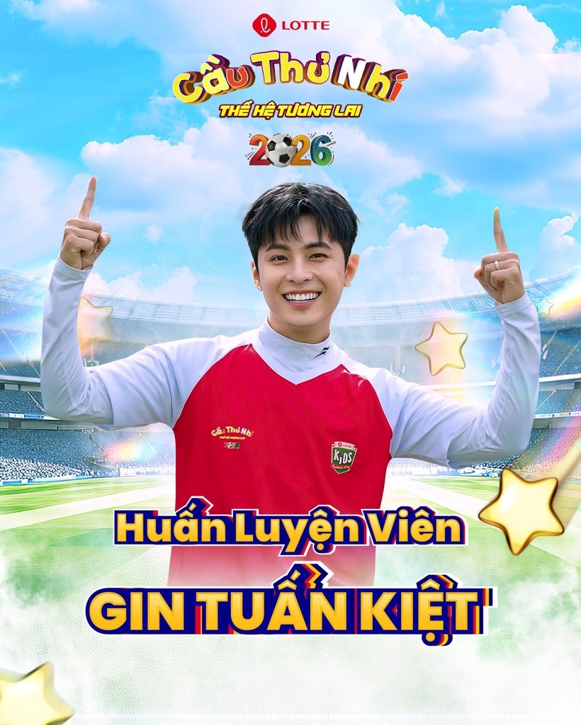Gin Tuấn Kiệt, Trương Thế Vinh và Bùi Tấn Trường cùng trở lại 'Cầu thủ nhí 2026', đảm nhận nhiệm vụ đặc biệt với Top 32