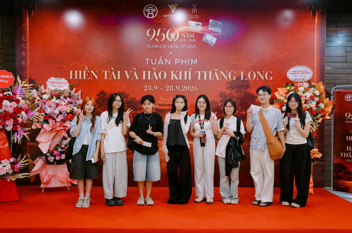 Tuần phim 'Hiền tài và Hào khí Thăng Long': Khơi nguồn cảm hứng từ lịch sử