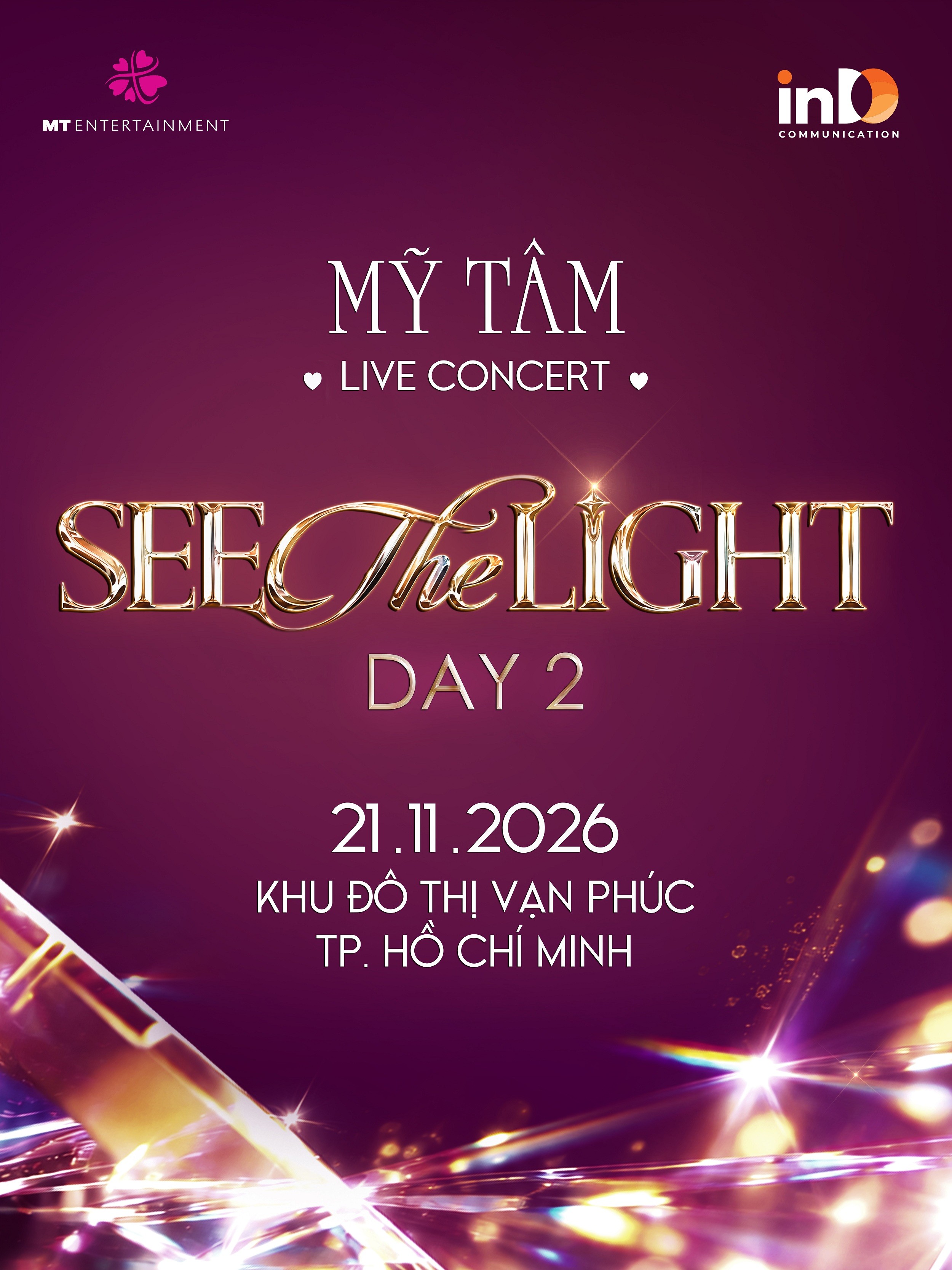 Mỹ Tâm mang Live Concert 'See The Light - Day 2' đến TP. Hồ Chí Minh