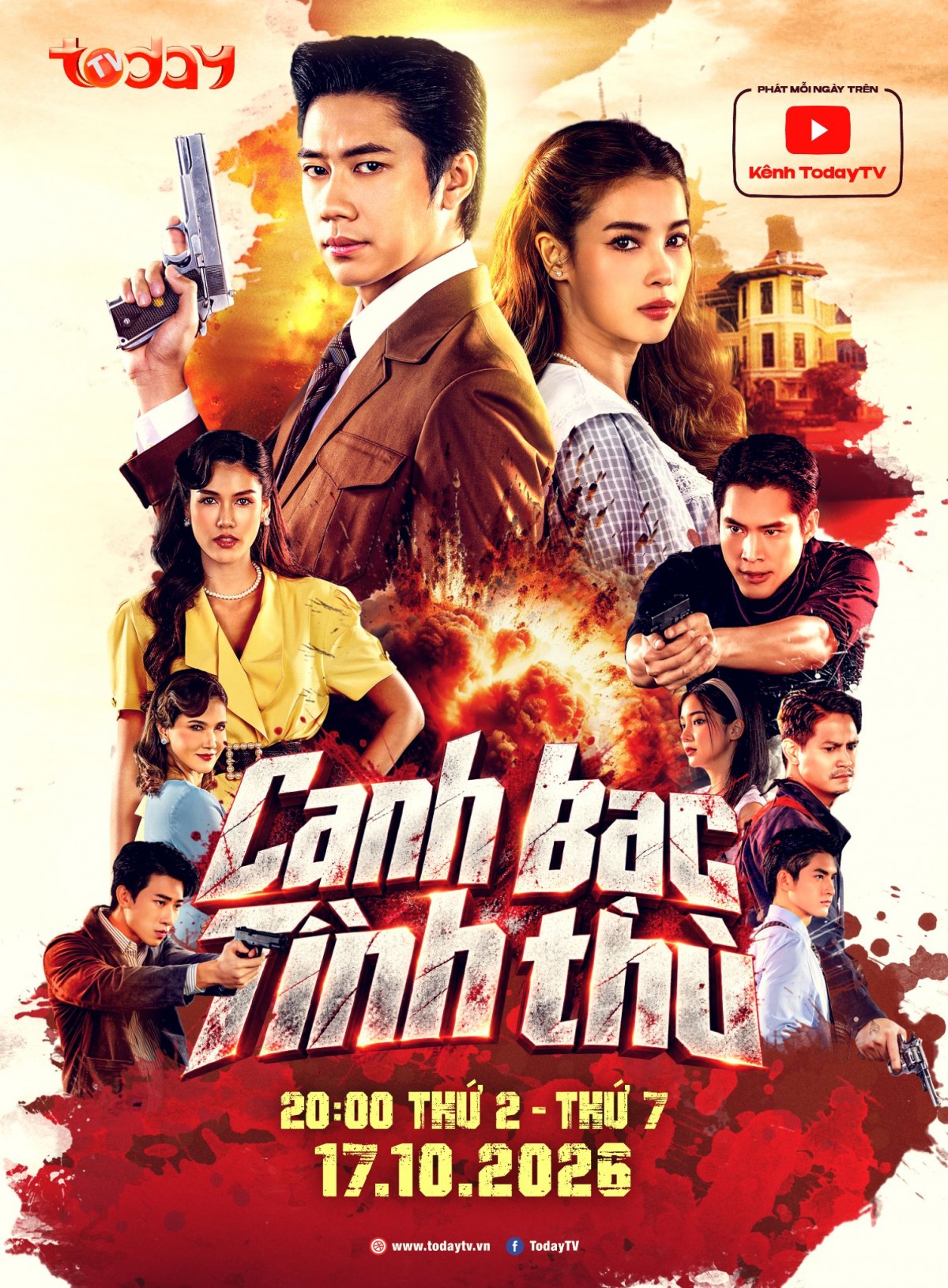 Siêu phẩm truyền hình Thái Lan “Canh bạc tình thù” chính thức đổ bộ khung giờ vàng TodayTV
