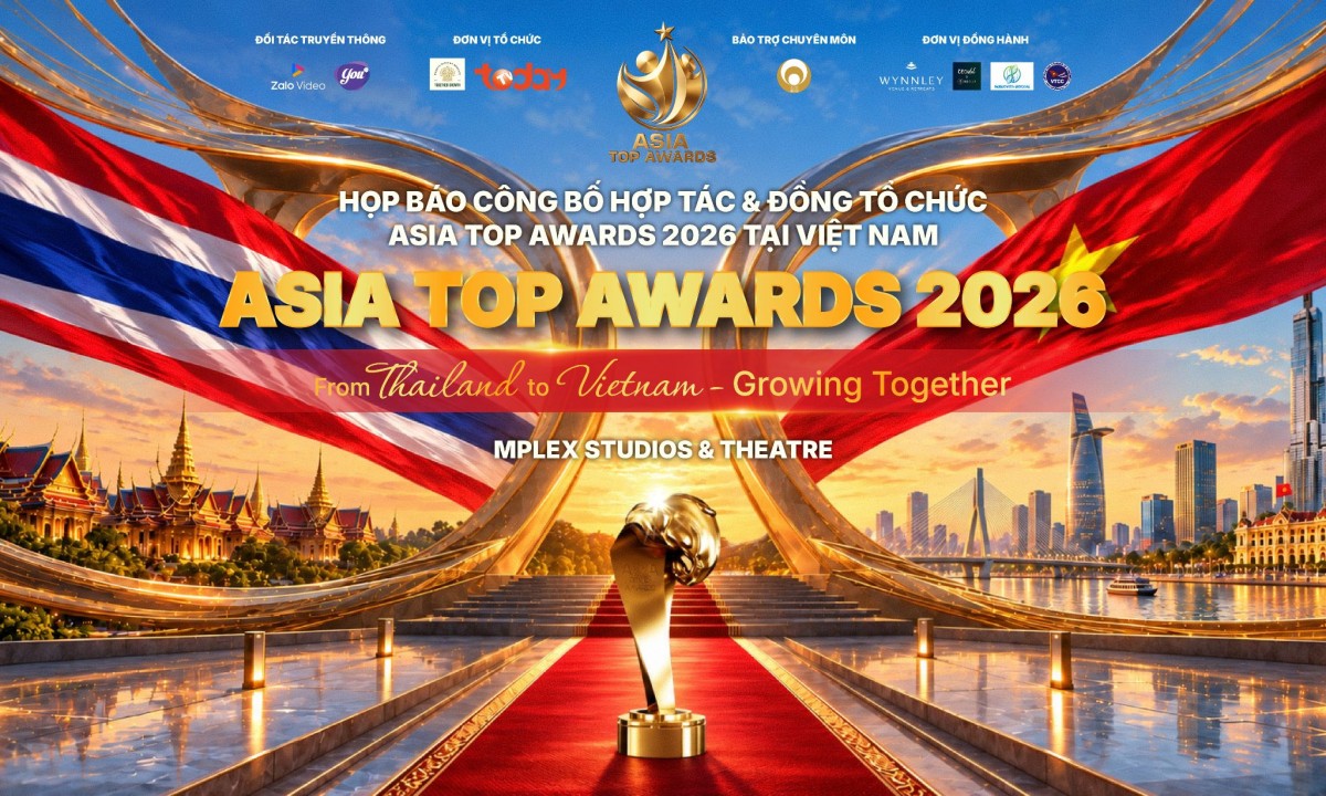 Giải thưởng quốc tế Asia Top Awards sẽ được tổ chức tại Việt Nam vào tháng 12
