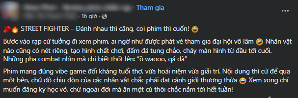 'Phim Street fighter': Đánh đấm cực đã, hoài niệm cho hội ghiền cày game mở màn 8,3/10 trên trang đánh giá