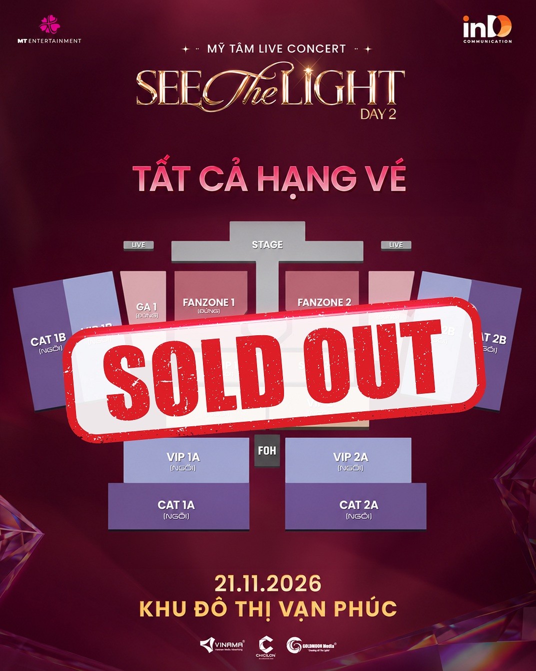 Sức hút đáng nể của Concert Mỹ Tâm giữa thị trường giải trí sôi động: Sold out toàn bộ vé 'Concert See The Light Day 2'!