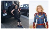 Khỏe như ‘Captain Marvel’ Brie Larson: Đẩy ô tô 2 tấn, nâng tạ 250 pound