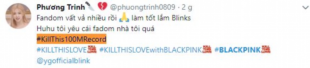 fan viet day song twitter chuc mung blackpink dat 100 trieu views nhanh nhat lich su youtube