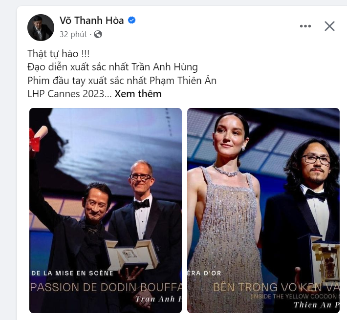 Giới làm phim Việt 'vui sướng' trước chiến thắng của Trần Anh Hùng & Phạm Thiên Ân tại Cannes 2023