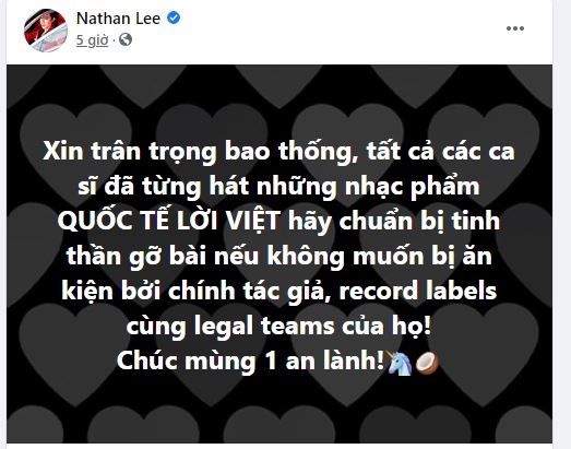 'Ngụy Vô Tiện' Nathan Lee có động thái cực gắt, chuẩn bị khiến loạt ca sĩ Vpop điêu đứng?