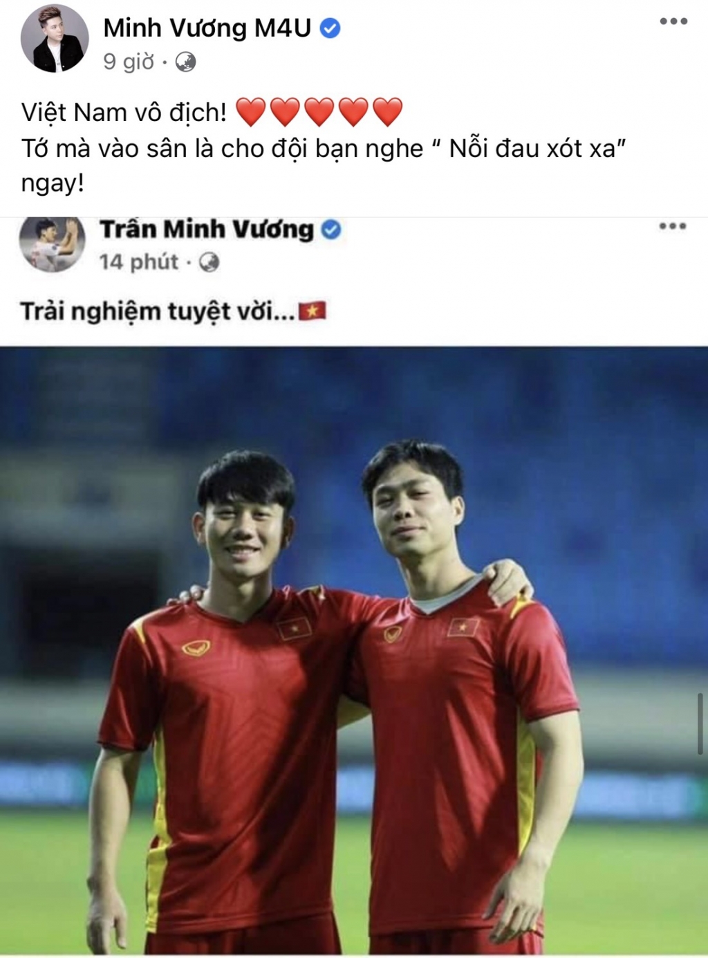 Trần Minh Vương là trai đẹp tuyển Việt Nam tiếp theo được cả showbiz săn đón