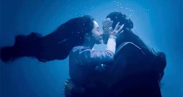 Dương Mịch và Triệu Vỹ Đình hôn nhau đắm đuối dưới nước trong Hộc Châu Phu Nhân