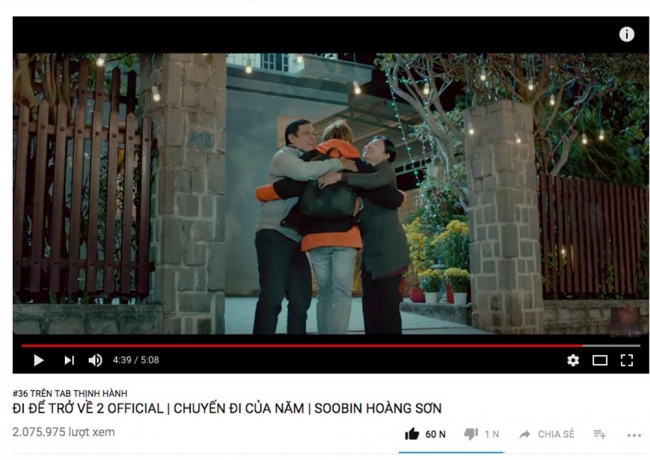 chua day 1 ngay mv di de tro ve 2 cua soobin hoang son cham moc hon 2 trieu views