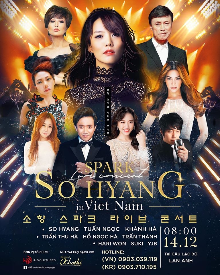 diva han quoc tro lai viet nam to chuc concert mang ten spark live concert so hyang in vietnam moi dan danh ca diva khung cung gop mat