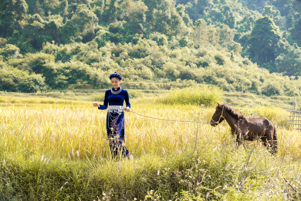 hoa hau luong thuy linh hoa thieu nu dan toc tay mang ca dat troi cao bang ra the gioi