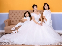 ‘Đại sứ hạnh phúc’ Đào Vân Anh chụp ảnh cưới cùng 2 con trai