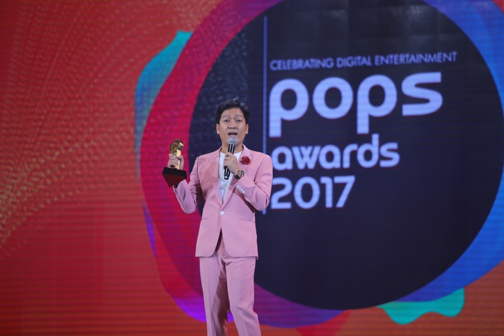 le trao giai pops awards 2017 truong giang xuat sac nhan giai thuong kenh hai cua nam