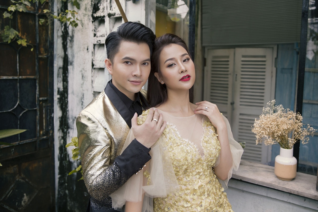 nam cuong ha thuy anh tai hop trong du an ra mat mini album mua xuan do co em
