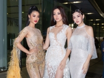 Lương Thùy Linh, Kiều Loan và Tường San mang trang phục dự thi quốc tế diện kiến khán giả