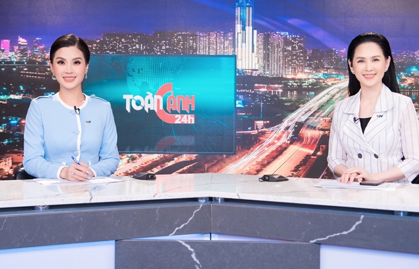MC Diễm Trang trở lại bản tin Toàn cảnh 24h sau 9 tháng kẹt dịch