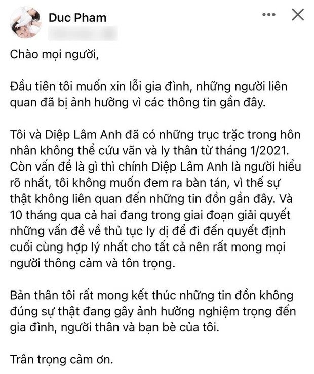 Diệp Lâm Anh 'tung hê' mọi chuyện, xác nhận chia tay vì chồng đại gia qua lại với người mẫu Quỳnh Thư