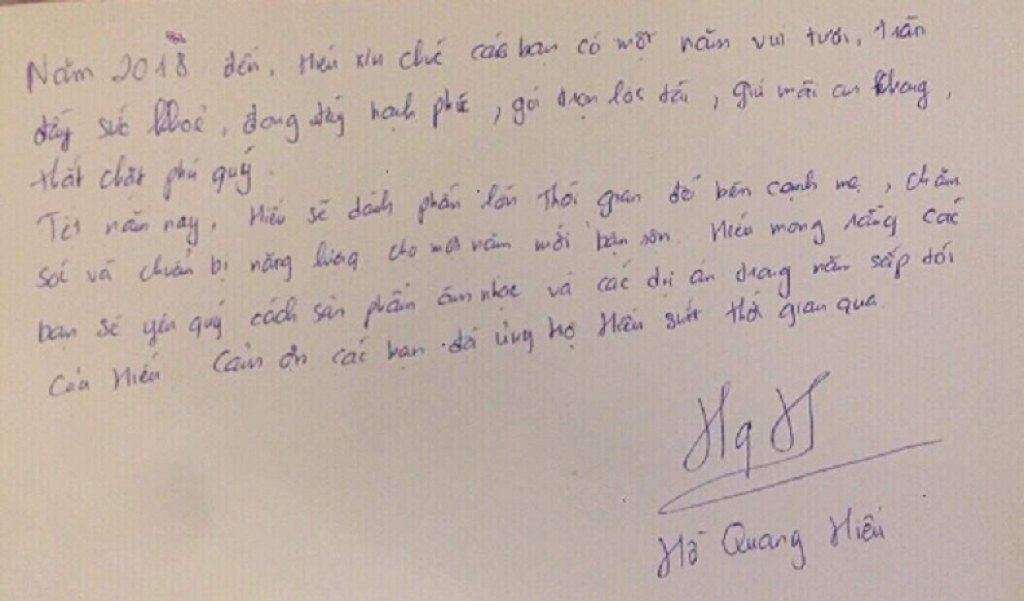 nghe si viet mung xuan voi ban doc tgda