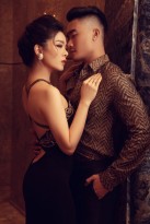 Lệ Quyên thần thái ngút ngàn bên Nam vương quốc tế Lương Gia Huy