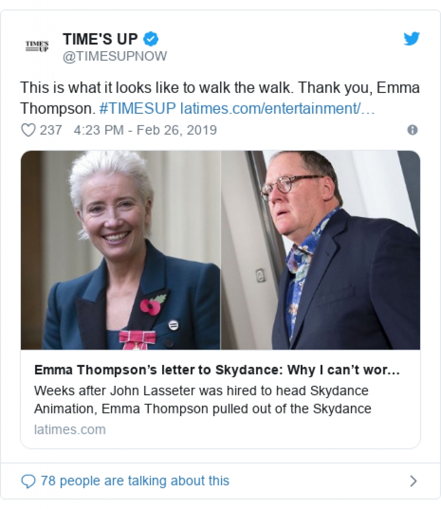 emma thompson giai bay ve viec khong hop tac voi john lasseter