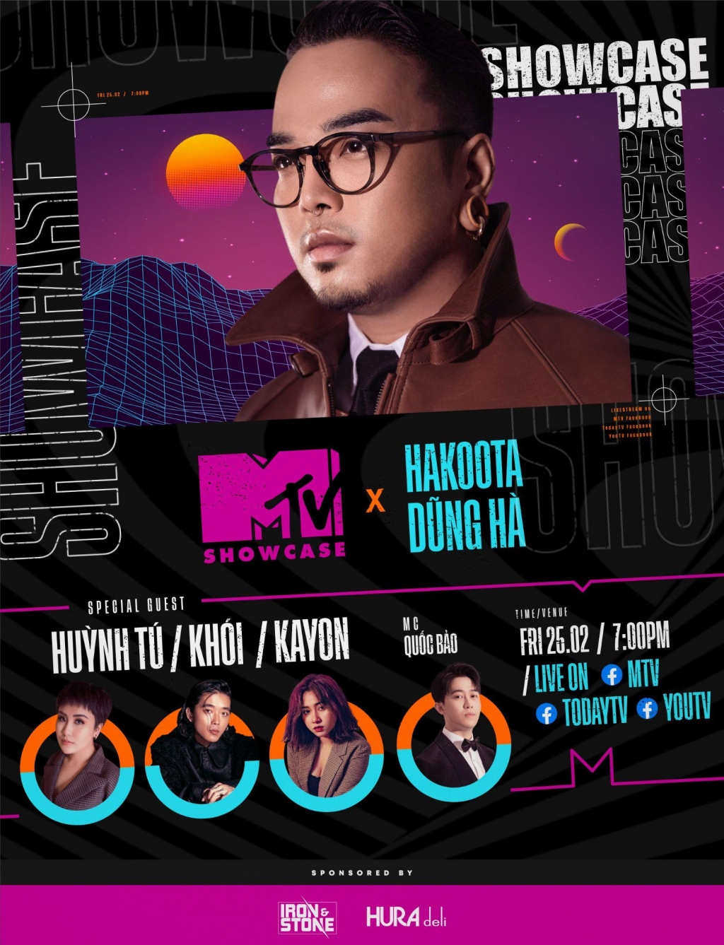 Hakoota Dũng Hà, Huỳnh Tú, Khói và Kayon đưa khán giả đến không gian âm nhạc đầy cảm xúc tại MTV Showcase