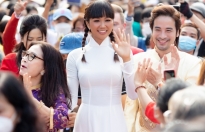Đoàn Minh Tài và Hoa hậu H’Hen Nie ngất ngây hạnh phúc trong vòng tay khán giả tại Lễ hội Áo dài