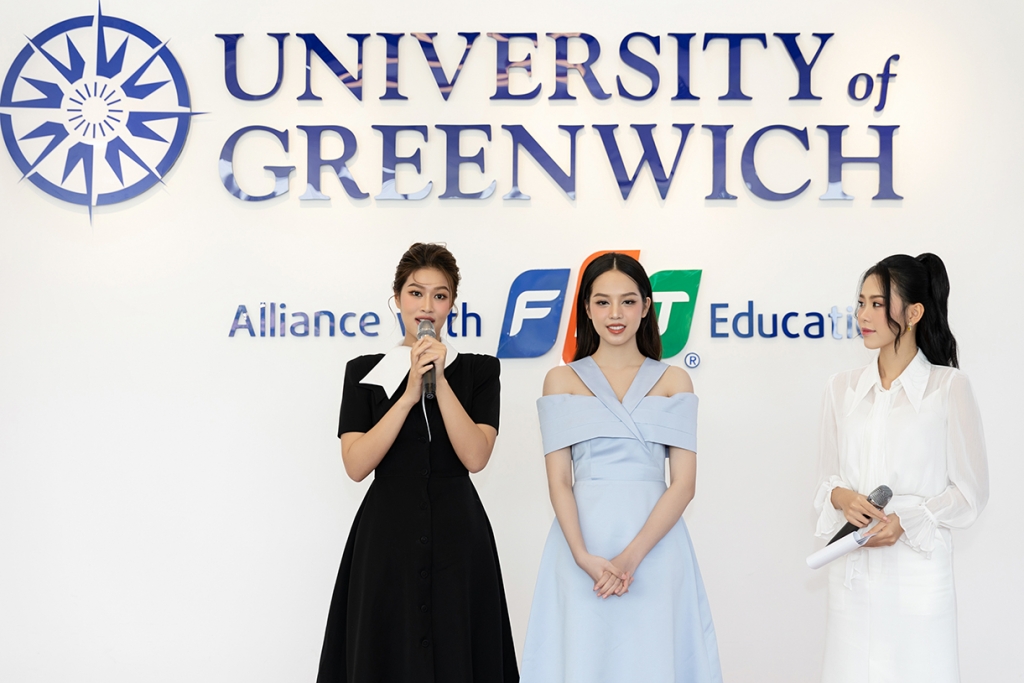Hoa hậu Đoàn Thiên Ân và Hoa hậu Thanh Thủy nhận học bổng toàn phần của trường Đại học