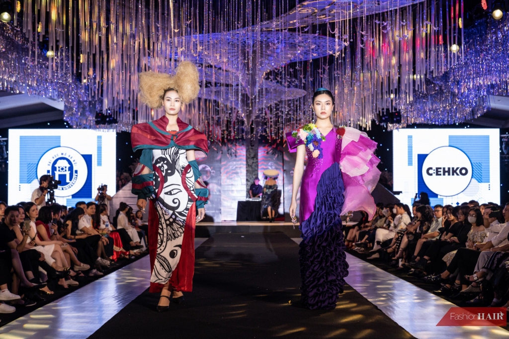 Màn 'collab' ấn tượng của các thiết kế tóc và trang phục trong 'Vietnam International Fashion Tour'