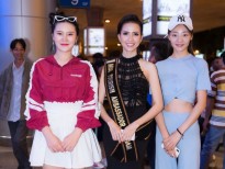 Phan Thị Mơ ra sân bay lúc 12h đêm đón thí sinh 'Hoa hậu đại sứ du lịch thế giới 2018'