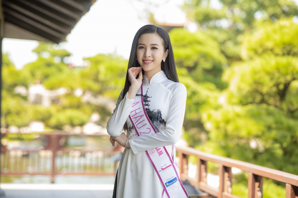 top 3 hoa hau viet nam 2018 do sac voi ao dai hoa tiet nhat ban 27971