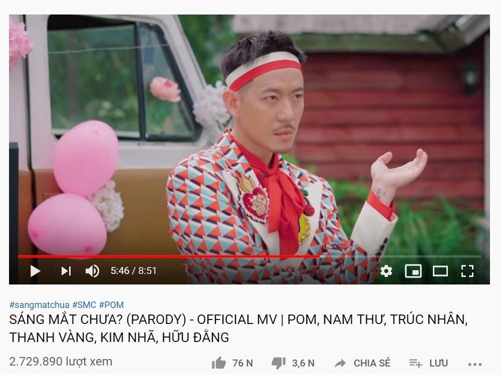 pom nam thu giai trinh khi parody sang mat chua cua pom bi noi an theo ban goc