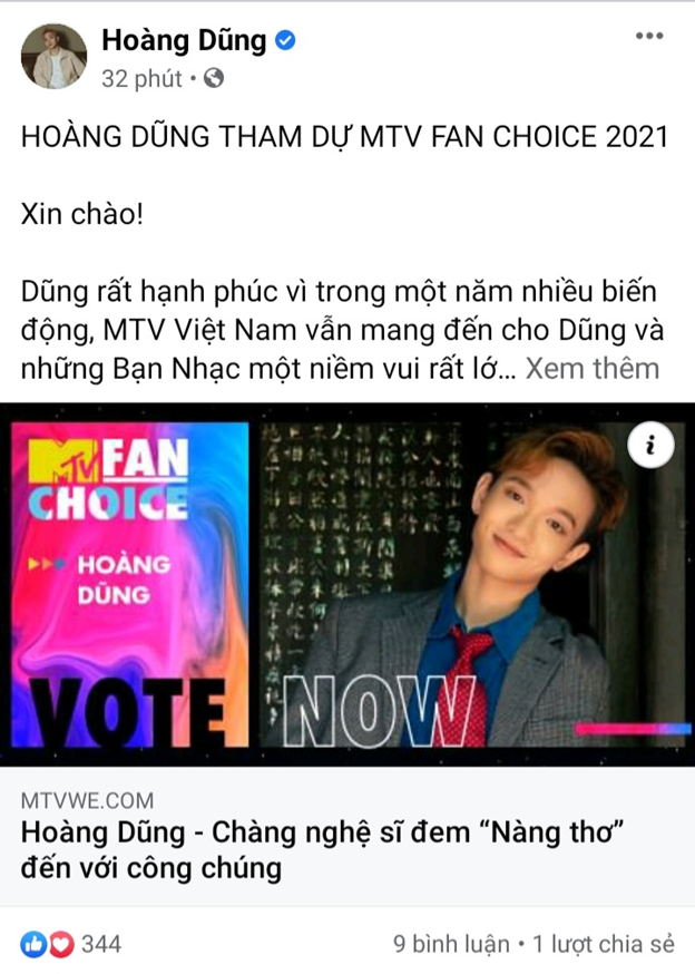 Cổng bình chọn MTV Fan Choice vừa mở, fans đã nhiệt tình vote 'không ngớt tay' cho đề cử yêu thích