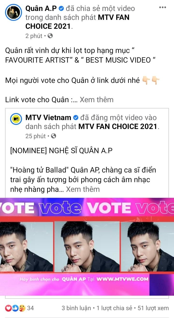K-ICM, Uni5, Kay Trần cùng nhiều nghệ sĩ ráo riết kêu gọi fans bình chọn tại 'MTV Fan Choice'